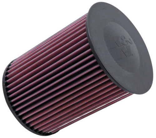 K&N E-2993 Round Replacement Air Filter for 2011-2017 Dodge Caliber Jeep Compass - Red Cotton Gauze, Lifetime Warranty