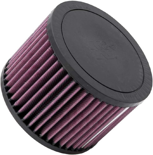 K&N E-2996 Round Replacement Air Filter for 2012-2018 Audi A8 Quattro - Red Cotton Gauze, Lifetime Warranty