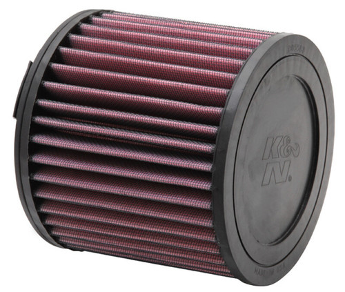 K&N E-2997 Round Replacement Air Filter for 2011-2017 Dodge Caliber Jeep Compass - Red Cotton Gauze, Lifetime Warranty