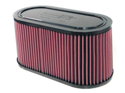K&N E-3033 Rectangular Replacement Air Filter for Harley-Davidson RK Series - Red Cotton Gauze, Lifetime Warranty