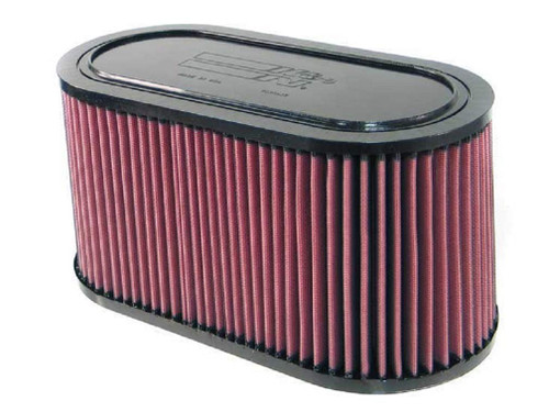 K&N E-3033 Rectangular Replacement Air Filter for Harley-Davidson RK Series - Red Cotton Gauze, Lifetime Warranty