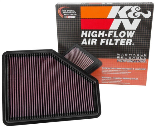 K&N High-Flow Air Filter 33-5051 for 2016-2019 Cadillac CT6 Right Side - Panel Replacement Filter