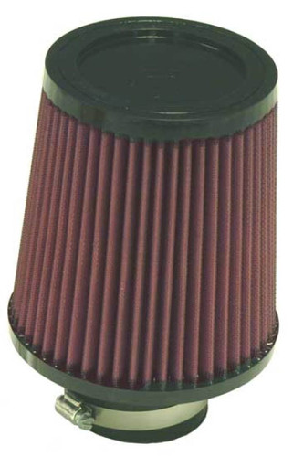 K&N RU-4870 Universal Clamp-On Air Filter - Round Tapered, Cotton Gauze, 6" OD x 6.5" H