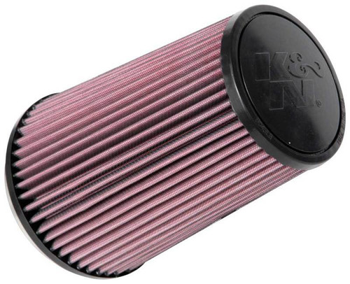 K&N RU-1008 Red Round Tapered Universal Clamp-On Air Filter