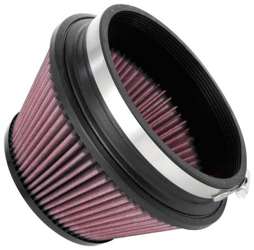 K&N RU-1009 Red Round Tapered Universal Clamp-On Air Filter