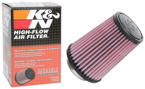 K&N RU-5062XD Red Round Tapered Universal Clamp-On Air Filter - Extra Duty