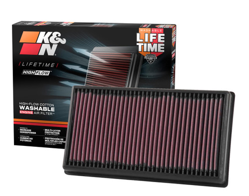 K&N High-Flow Air Filter 33-5071 for 2018-2026 Volkswagen Atlas - Panel Replacement Filter