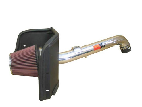 K&N 77-9026KP Typhoon Cold Air Intake System for 2005-2023 Toyota Tacoma - Bright Mirrored Tube, Red Filter, 5.71 HP Gain
