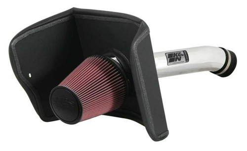 K&N 77-9031-1KP Typhoon Cold Air Intake System for 2007-2011 Toyota Sequoia Tundra - Bright Mirrored Tube, Red Filter, 13.43 HP Gain