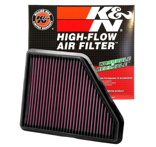K&N High-Flow Air Filter 33-2439 for 2010-2017 Chevrolet GMC Equinox Terrain - Panel Replacement Filter