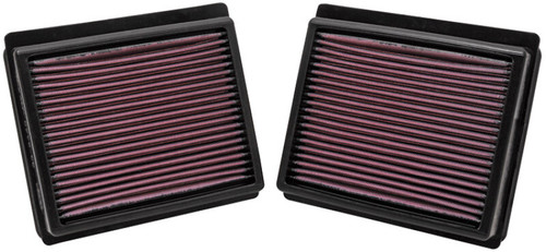 K&N High-Flow Air Filter 33-2440 (Set of 2) for 2009-2019 INFINITI M35 M37 Q70 - Panel Replacement Filter