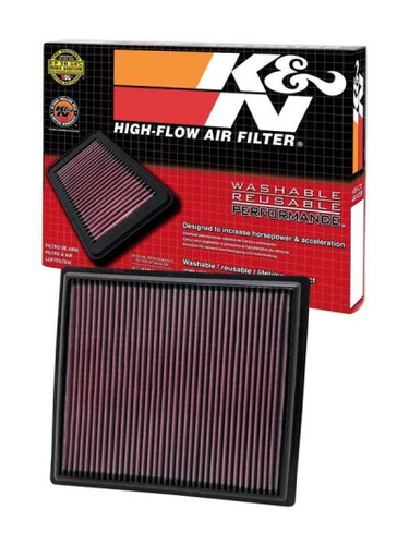 K&N High-Flow Air Filter 33-2442 for 2010-2017 Buick Chevrolet Impala LaCrosse Malibu - Panel Replacement Filter