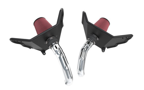 K&N 77-9042KP Typhoon Cold Air Intake System for 2022-2026 Toyota Sequoia Tundra - Bright Mirrored Tube, Red Filter, 18.4 HP Gain