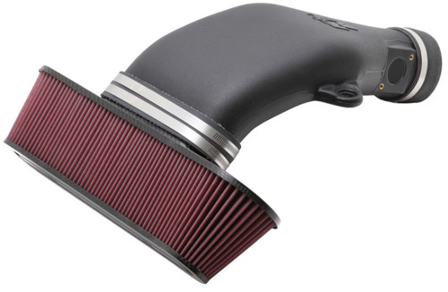 K&N 63-3073 63 Series AirCharger Performance Air Intake System for 2008-2013 Chevrolet Corvette - Red Cotton Gauze Filter, Carbon Fiber