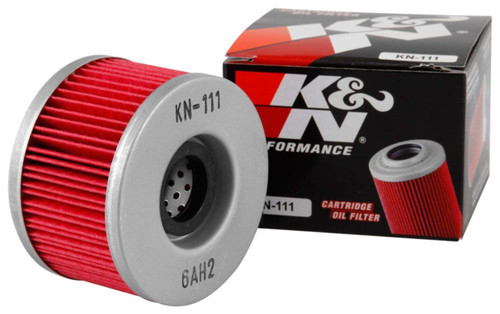 K&N KN-111 Premium Cartridge Oil Filter - High Flow Synthetic Media, 1 Year Warranty
