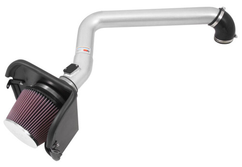K&N 77-1570KS Typhoon Cold Air Intake System for 2014-2018 Jeep Cherokee - Silver Tube, Red Filter, 3.37 HP Gain