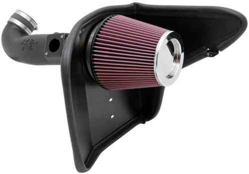 K&N 63-3075 63 Series AirCharger Performance Air Intake System for 2010 Chevrolet Camaro - Red Cotton Gauze Filter