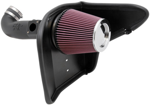K&N 63-3075 63 Series AirCharger Performance Air Intake System for 2010 Chevrolet Camaro - Red Cotton Gauze Filter