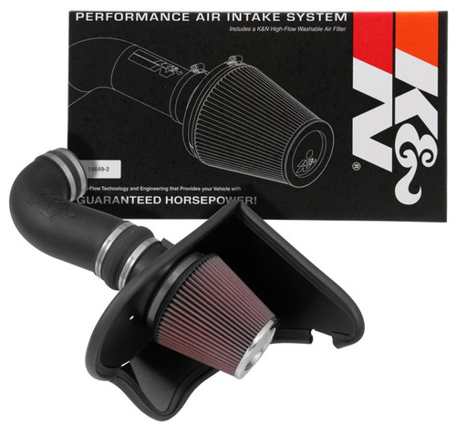 K&N 63-3092 63 Series AirCharger Performance Air Intake System for 2021-2024 Ford Bronco - Red Cotton Gauze Filter, Enclosed Air Box