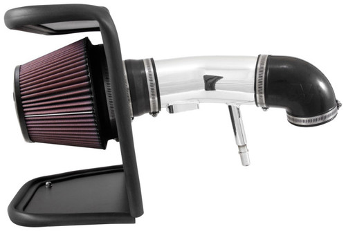K&N 77-3089KP Typhoon Cold Air Intake System for 2015-2021 Chevrolet GMC Canyon Colorado - Bright Mirrored Tube, Red Filter, 12.43 HP Gain