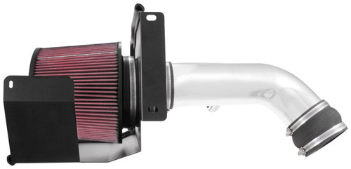 K&N 77-3101KP Typhoon Cold Air Intake System for 2017-2019 Chevrolet GMC Sierra 2500 3500 Silverado - Bright Mirrored Tube, Red Filter, 15.22 HP Gain, CARB Legal