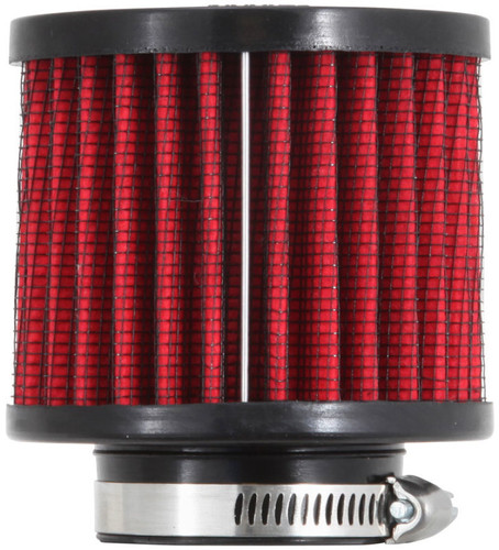 K&N 62-1450 Vent Air Filter / Breather - Non-woven Synthetic, Black Rubber Top/Base, 1-1/2" Clamp-On