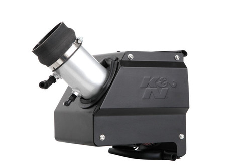 K&N 77-5300KS Typhoon Cold Air Intake System for 2020-2025 Hyundai Kia Palisade Telluride - Silver Aluminum Tube, Red Cotton Filter, 12.73 HP Gain