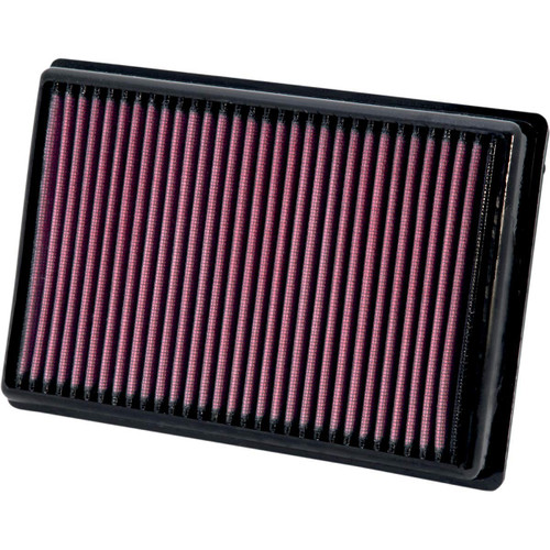 K&N BM-1010 Panel Replacement Air Filter for 2009-2020 BMW HP4 S1000RR - Red Cotton Gauze, Lifetime Warranty