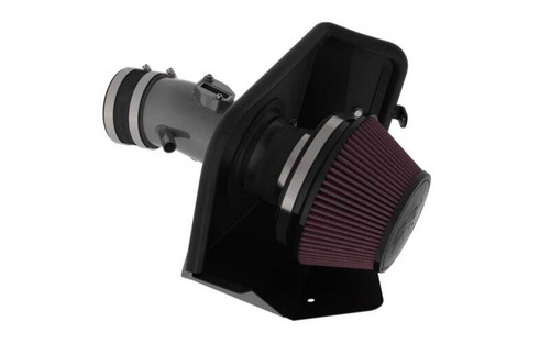 K&N 77-6019KC Typhoon Cold Air Intake System for 2022-2026 Nissan Pathfinder - Gunmetal Gray Tube, Red Filter, 14.96 HP Gain