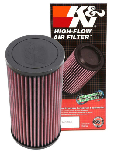 K&N PL-1014 Round Replacement Air Filter for 2014-2026 Polaris Ranger - Red Cotton Gauze, Lifetime Warranty