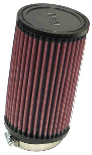 K&N RU-1480 Universal Clamp-On Round Straight Air Filter - Angled Flange
