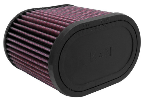 K&N RU-1500 Universal Clamp-On Oval Straight Air Filter