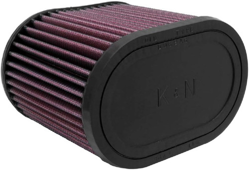 K&N RU-1500 Universal Clamp-On Oval Straight Air Filter
