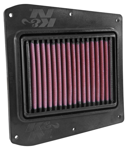 K&N PL-1115 Panel Replacement Air Filter for 2015-2024 Victory Scout - Red Cotton Gauze, Lifetime Warranty