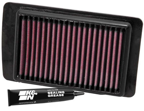 K&N PL-1608 Panel Replacement Air Filter for 2008-2017 Victory - Red Cotton Gauze, Lifetime Warranty