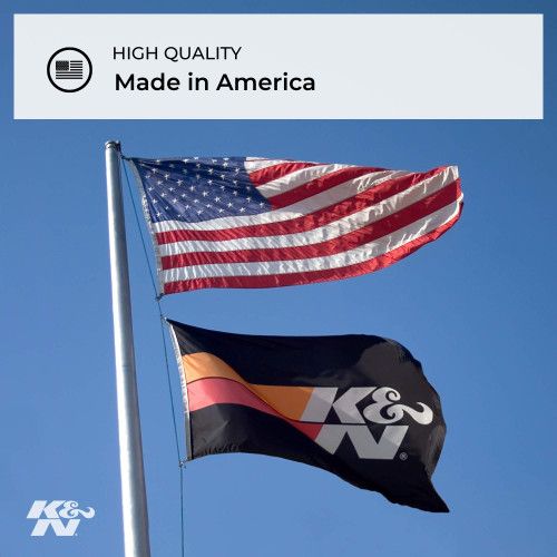 K&N PL-1720 High-Flow Panel Replacement Air Filter for 2020-2026 Indian Challenger Models - Cotton Gauze