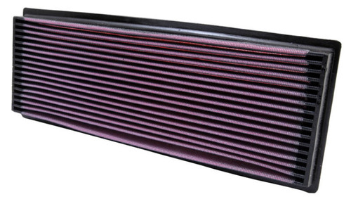 K&N 33-2058 High-Flow Replacement Panel Air Filter for 1994-2011 Dodge Ram Mercedes-Benz - 13.75x5.125 in