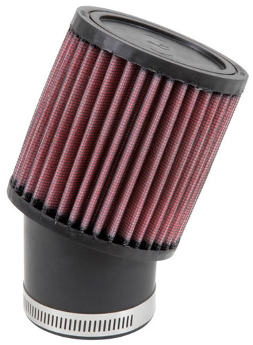 K&N RU-1750 Universal Clamp-On Air Filter - Round Straight, Cotton Gauze, 3.75" OD x 4" H