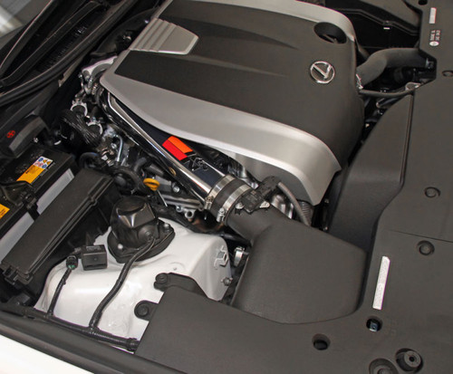 K&N 69-8704TP Typhoon Cold Air Intake System for 2013-2025 Lexus GS350 IS250 IS350 RC350 - Polished Tube, 12.57 HP Gain