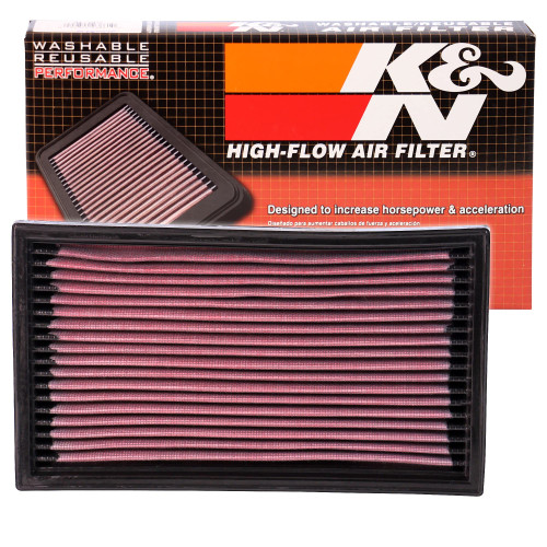 K&N 33-2059 High-Flow Replacement Panel Air Filter for 1986-1999 BMW 3-Series 5-Series 7-Series 8-Series - 10x5.75 in