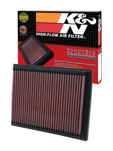 K&N 33-2070 High-Flow Replacement Panel Air Filter for 1992-2006 BMW 3-Series 5-Series M3 X3 Z3 Z4 - 9.25x6.875 in