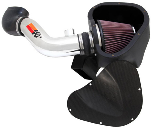 K&N 69-3526TP Typhoon Performance Air Intake System for 2010-2015 Chevrolet Camaro - Polished Tube