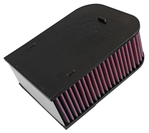 K&N E-0660 Round Replacement Air Filter for 2015-2020 Porsche Macan - Red Cotton Gauze, Lifetime Warranty