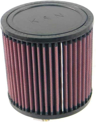 K&N RU-2430 Universal Clamp-On Air Filter - Round Straight, Cotton Gauze, 5" OD x 5" H