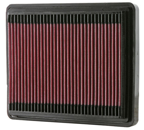 K&N 33-2081 High-Flow Replacement Panel Air Filter for 1986-1989 Porsche 944 - 10x7.625x1.25 in, Cotton Gauze