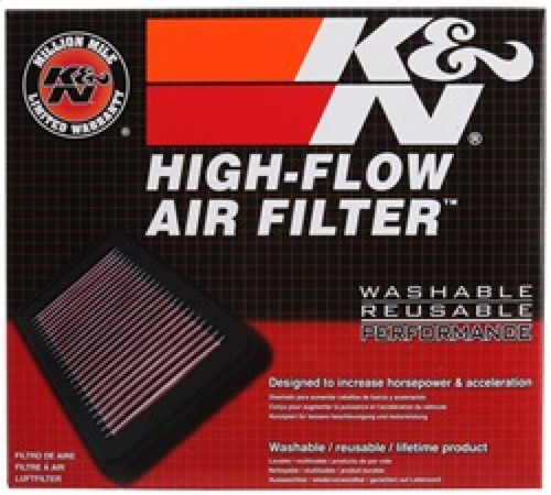 K&N 33-2081 High-Flow Replacement Panel Air Filter for 1986-1989 Porsche 944 - 10x7.625x1.25 in, Cotton Gauze