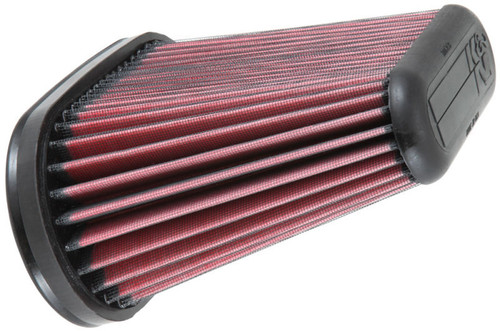 K&N E-0665 Unique Replacement Air Filter for 2013-2019 Porsche 718 Boxster Cayman - Red Cotton Gauze, Lifetime Warranty