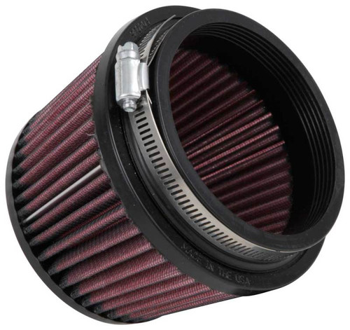 K&N RU-2510 Universal Clamp-On Air Filter - Round Tapered, Cotton Gauze, 5.375" OD x 3.5" H