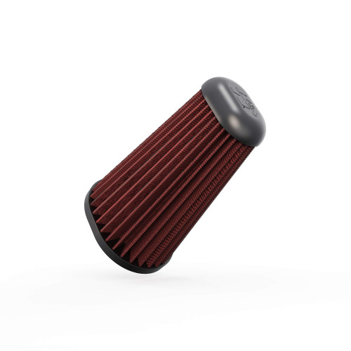 K&N E-0666 Oval Tapered Replacement Air Filter for 2013-2025 Porsche 718 Boxster Cayman - Red Cotton Gauze, Lifetime Warranty