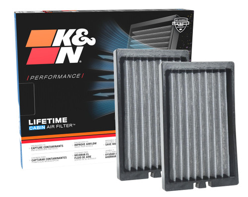 K&N VF2064 Washable Cabin Air Filter for 2018-2025 Jeep Gladiator Wrangler (2 Pack)